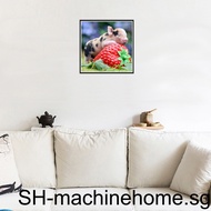 1/2/3 Rhinestone Needlework Embroidery Strawberry Cute Pig Painting Diamond Cross-stitch Needlework Stitchwork Drawing Oilcloth