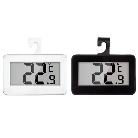 Mini Refrigerator Fridge Thermometer Waterproof Digital Freezer Thermometer with Hook Digital Refrig