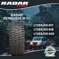 RADAR TYRES Renegade R/T+ RIM17(LT265/65R17), RIM18(LT265/60R18), RIM20(LT265/50R20)