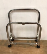 80% new Stainless steel knife and chopping board rack 不銹鋼刀架砧板架