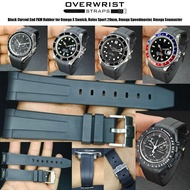 สายนาฬิกาแบบยางรุ่น Curved End Rubber for Omega X Swatch Rolex Sport 20mm Omega Speedmaster Omega Se