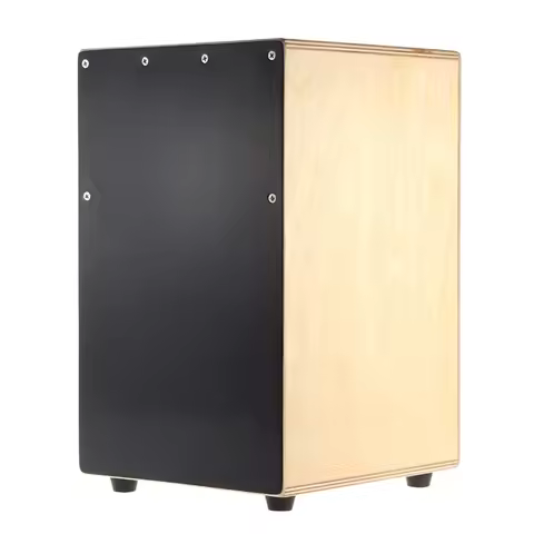 Wooden Cajon Hand Drum Children Box Drum Persussion Instrument with Stings Rubber Feet 23 * 24 * 37c