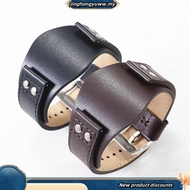 22mm Rivet Genuine Leather Watch Strap For Fossil CH2564 CH2565 CH2891 CH3051 CH2890 Men Black Tray 