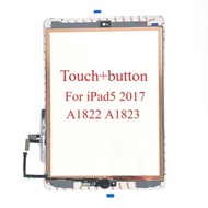 OEM New A Glass Touch Screen Digitizer With Home Button Frame Sticker For iPad 5 2017 A1822 A1823 LC
