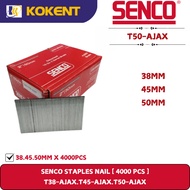 SENCO STAPLES NAIL [ 4000 PCS ]  T38-AJAX.T45-AJAX.T50-AJAX