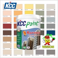 18 LITER   KCC PAINT KOREVER PURE ACRYLIC EXTERIOR FINISH  / Exterior Paint  /  Cat Rumah Luar / (Ni