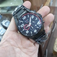 Vakesyas Jam Tangan Pria Alexandre Christie 6344 Rantai Black Red