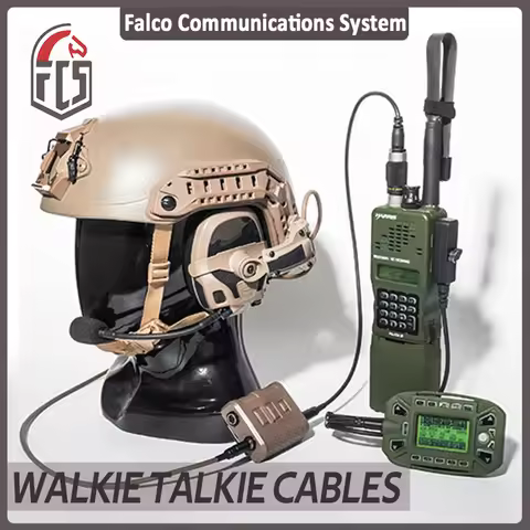 FCS-TACTICAL AMP Tactical Headset V20 V60 PTT Connects Cable Adaptor，Connector Standard KN6 to BAOFE