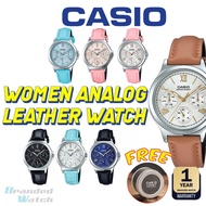 [CLEARANCE SALES] CASIO LTP-V300L LTP-V300D WATCH WOMEN WATCH QUARTZ ANALOG MULTIFUNCTION DAY DATE DISPLAY LEATHER WATCH
