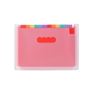 1 PC Checkerboard Pattern 13 Compartment Folder Suitable for School Office Portable Storage A4 Paper