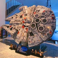 Ultimate Millennium Falcon Building Blocks Assemble Star Wars Spaceship High Difficulty Huge Toy Gif