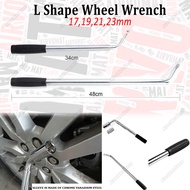 Heavy Duty L Shape Socket Wrench 2 Socket Tyre Opener Extendable Wheel Brace Wrench Wheel Wrench Tel