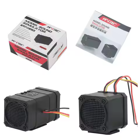 Remote car Two-channel Sound Simulator 10 Sound Effect Speakers Linkage Engine Sound Group for 1/10 