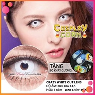 Kính Áp Tròng Zombie White Out Crazy Lens
