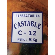 Portable Cement Refractory C-12 5Kg | Fireproof Cement 1400°C C C C | Multipurpose Furnace & Furnace