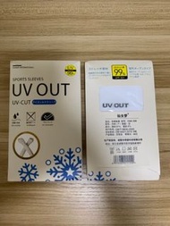 UV CUT 冰絲 防曬 防哂 手袖 白色 防曬袖套 防UV 袖套 手袖 抗紫外線 男女可用 手腿臀可穿