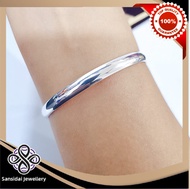 Sansidai 999 pure silver bangle 999足银光面闭口手镯