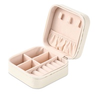 Portable Travel Mini Jewelry Box Leather Jewellery Ring Organizer Case Storage Gift Box Girls Women 