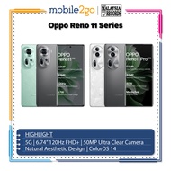 [Malaysia Set] Oppo Reno 11 5G (256GB ROM | 12GB RAM) Oppo Reno 11 Pro 5G (512GB ROM | 12GB RAM)
