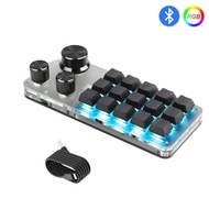 Programming Macro Custom Knob Keyboard 15 Buttons 3 Knobs Copy Paste Mini Button Photoshop Gaming Ke