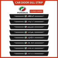 Perodua logo pintu kereta langkah sill sticker depan belakang bonet anti gores Aruz MYVI Axia Bezza 