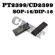 5~10pcs Reverb Audio Processing IC PT2399 CD2399 CD2399GO Patch SOP16 In-Line DIP16