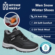 Hitchie A104 Winter Boots Men Snow Boots Winter Shoes Men Anti Slip Kasut Winter Salji Sejuk Lelaki 