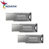 100% USB ดั้งเดิม2.0 ADATA UV250 USB แฟลชไดรฟ์64กิกะไบต์ความเร็วสูง32กิกะไบต์16กิกะไบต์เพนไดรฟ์โลหะมินิ U ดิสก์หน่วยความจำแท่ง USB Shensong