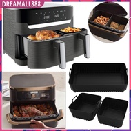 ❣Dreamall888❣  Rectangular Air Fryer Silicone Liners Non-stick Oven Baking Tray for Ninja AF500