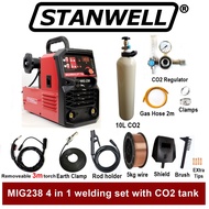 Stanwell MIG238 4 in 1 MIG welding machine with CO2 tank (Mesin kimpalan MIG238 set dengan tangki CO