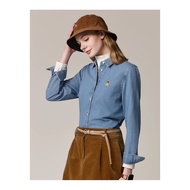 Korean Version Hazzys Hazzys Denim Shirt Women Retro Washed Loose Jacket Casual Top Denim Jacket Men