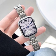 Ballon Bleu Stainless Steel Strap for iWatch 46mm 42mm Series 10 Watchband Solid Metal Band Blue Bal