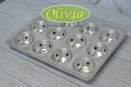 Steamed Sponge Cake Pan with 12 Holes, Dia. 6 x 3 Cm CupCake Mold