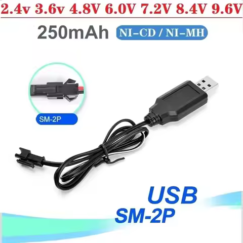 2.4v 3.6v 4.8V 6V 7.2V 8.4V 9.6V NiCd NiMH Battery Charger For RC Car Boat Tank Guns toys battery wi