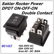 Rocker Power ON OFF ON Switch DPDT 6 Pin SW Double contact