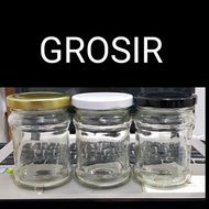 / 10 PCS 200ML HEIGHT GLASS BOTTLE 200 ML [NEW BOTTLE] + ZINC CAP new KacA 200 Jar Bottle ML ROUND C