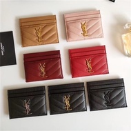 YSl Fashion All-Match Caviar Card Holder Cowhide Card Holder 10.5 x 7.5 x 0.5cm