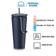 Bình Giữ Nhiệt Có Ống Hút Lock&Lock Bucket Tumbler With Straw LHC4268 540ml - Hàng Chính Hãng
