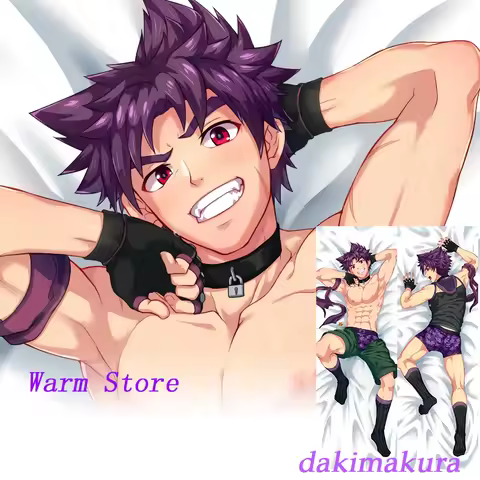 Dakimakura Anime gay male Double-sided Print Life-size Body Pillow