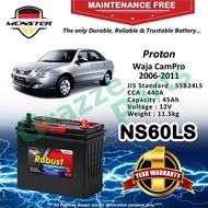 Münster Robust MF CMF NS60LS | 55B24LS (45AH) Car Battery Bateri Kereta for Proton Waja CamPro 2006-