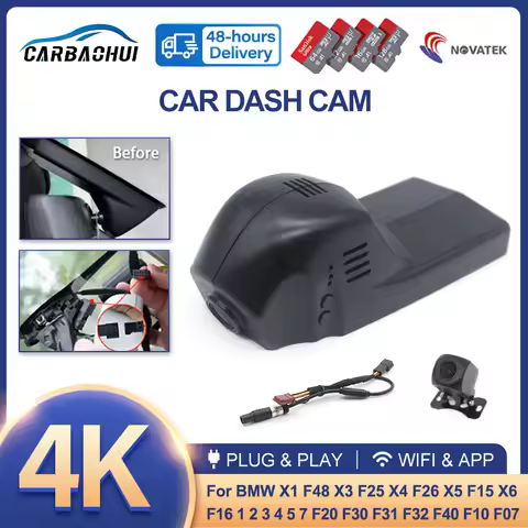 HD 4K Plug and Play Car DVR Dash Cam F BMW F06 F07 F10 F11 F15 F16 F20 F21 F25 F26 F30 F31 F32 F36 F