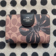 New 2024 for Women Zipper pocket Floral PVC Medium and long folding wallet Official Store genuine Au