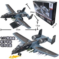 Xujia A10 Strike Aircraft Su 25 Fighter J-20 Su 57 Aircraft Model Military Assembled Building Block 
