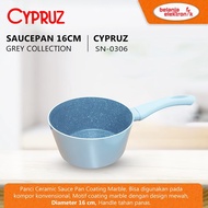 Cypruz Sn-0306 Cypruz Sauce Pan Induction Milk Pan Marble 16Cm Grey Free Shipping Discount
