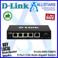 DLINK / D-Link DMS-F106TS 5Port 2.5G Multi-Gigabit with 1Port 10G SFP+ Uplink Web Managed Switch (Wa