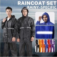 Raincoat Waterproof Baju Hujan Motorcycle Baju Hujan Tidak Serap Air Waterproof Set Baju Seluar Huja