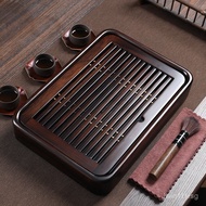 Simple Solid Wood Tray Ebony Tea Tray Small Tea Table Single Layer Chinese Style Small Tea Sea Home 