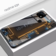 Softcase Glass Kaca Realme C21 Terbaru - K358 - Casing For Type Realme C21 - Case Realme Terbaru - Kesing Realme C21 - Case Realme C21 - Softcase Realme C21 - Pelindung Hp Realme C21