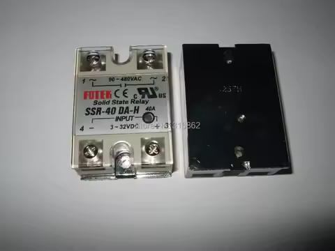 SSR-40DA-H Industrial 40A FOTEK Solid State Relay 90-480V Output AC SSR 10DA 25DA 40DA 50DA 60DA 75D