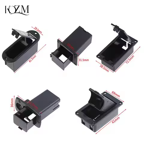 Active Bass Guitar Pickup 9V Battery Boxs 9 volts Battery Holder/Case/Compartment Cover Plug and Cab